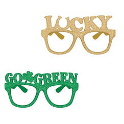 Lucky & Go Green Glasses (pk6)
