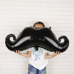 Black Moustache Balloon (88cm)
