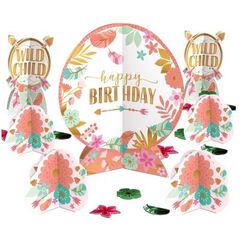 Boho Girl Birthday Table Kit