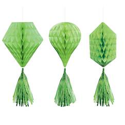Hanging Lime Green Shapes - pk3