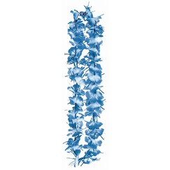Blue Tinsel Flower Lei (1m)