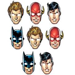 Justice League Heroes Masks - pk8