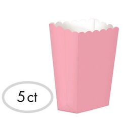 Pink Popcorn Treat Boxes - pk5