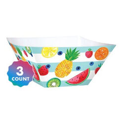 ! Large Hello Summer Fruit Bowls - pk3