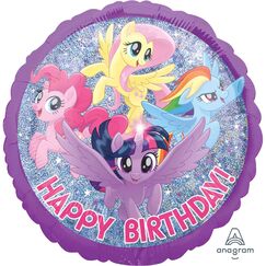 My Little Pony Holographic Birthday Balloon (45cm)
