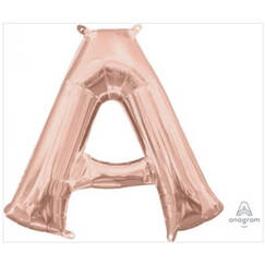 Letter A Balloon 40cm - Rose Gold