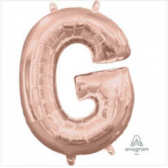 Letter G Balloon 40cm - Rose Gold