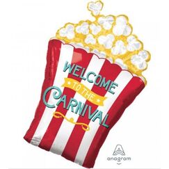 Welcome To The Carnival Popcorn Balloon (73cm)