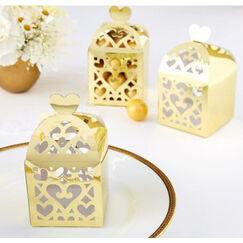 Gold Lantern Favour Boxes - pk50