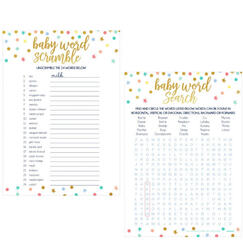 Baby Shower Word Games (pk24)