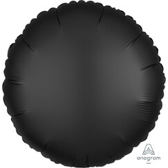 Black Round Satin Balloon (45cm)