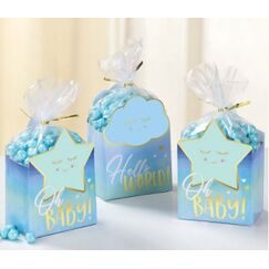 Oh Baby Blue Favour Box Kit for 8