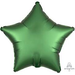 Green Star Satin Balloon (45cm)