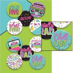 Awesome 80's Badges - pk10