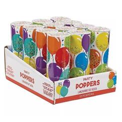 Party Confetti Poppers - pk12