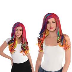 Glam Rainbow Wig