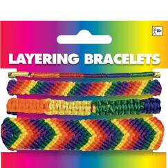 Rainbow Friendship Bracelets (pk4)