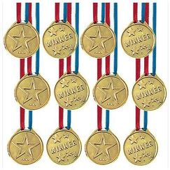 Winner Award Ribbon Medals - pk12