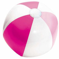 Pink & White Beach Ball (33cm)