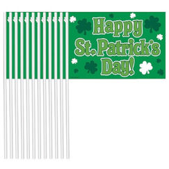 St. Patricks Day Flags - pk12