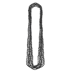 Black Bead Necklaces - pk8