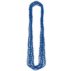 ! Navy Blue Bead Necklaces - pk8
