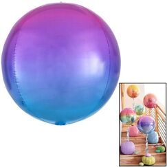 Pink Blue Ombre Orbz Balloon (40cm)