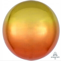 Yellow Orange Ombre Orbz Balloon (40cm)