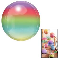 Rainbow Ombre Orbz Balloon (40cm)