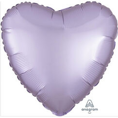 Lilac Satin Luxe Heart Foil Balloon (45cm)