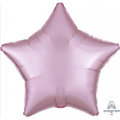 Pastel Pink Star Satin Balloon (45cm)