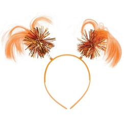 Orange Ponytail Head Bopper Headband