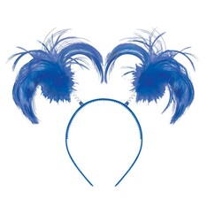 Blue Ponytail Head Bopper Headband