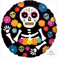 Day Of The Dead Balloon (45cm)