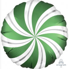 Green Candy Swirls Balloon (45cm)