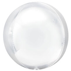 White Orbz Balloon (40cm)