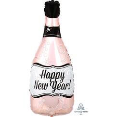 New Year Rose Gold Bubbly Balloon (66cm)