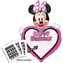 Minnie Birthday Balloon - Personalise It