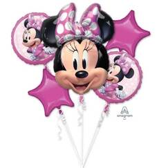 Minnie Balloon Bouquet (flat) - pk5