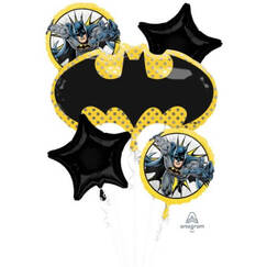 Batman Hero Balloon Bouquet (flat) - pk5
