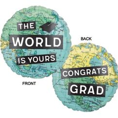 World Is Yours Grad Balloon (45cm)