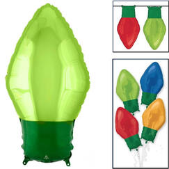 Green Light Bulb Balloon (55cm)