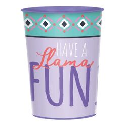 Llama Fun Plastic Souvenir Cup - EACH