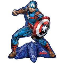 Air-Filled Standing Captain America Balloon (66cm)