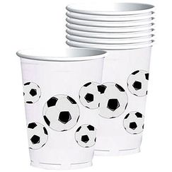 Soccer Fan Plastic Cups - pk8