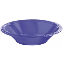 Purple Re-usable Plastic Bowls - pk20