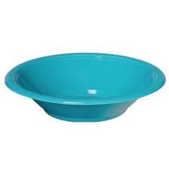 Caribbean Blue Re-usable Plastic Bowls - pk20
