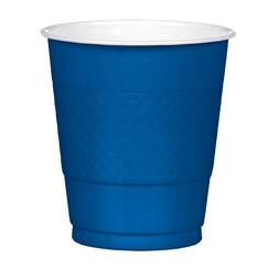 Flag Blue Re-usable Plastic Cups - pk20