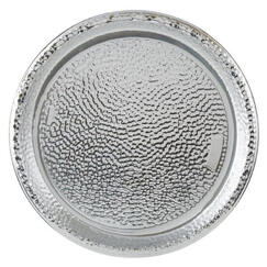 Silver Round Serving Tray