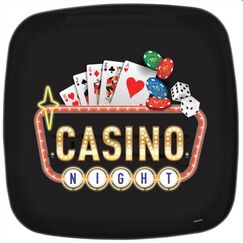 Plastic Casino Platter (34cm)